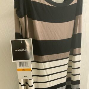 Multi colored striped dress